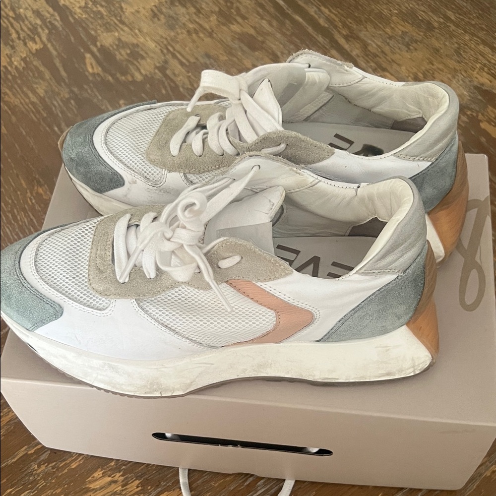 Sam Edelman White and Gray Sneakers - Picture 4 of 4